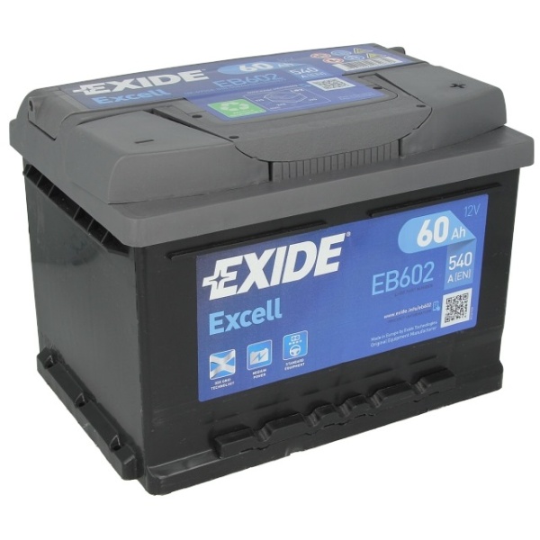 Baterie Exide Excell 60Ah 540A 12V EB602